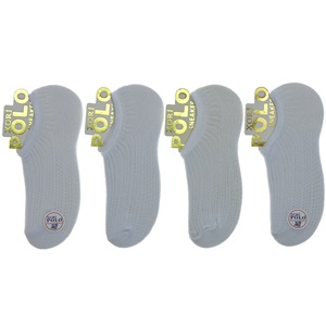 X Gri Polo B-3 Bayan 3 Lü Parfümlü File Sneakers Çorap - Karışık Renk