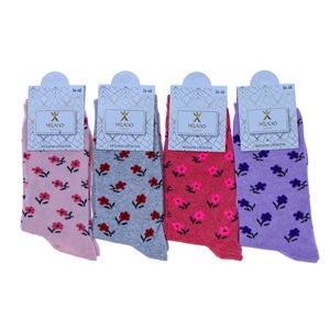 Milano Bayan Likralı Mevsimlik Soket Çorap - Karışık Renk - AÇIK RENK