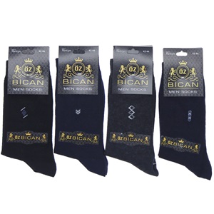 Öz Bican 0064 Erkek Likralı Desenli Soket Çorap - Karışık Renk