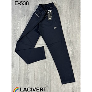 Atrax E-538 Erkek Kompak Açık Paça Marka Bas Eşofman Alt S-XXL - Gri - S-M-L-XL-2XL