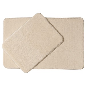 Berroni Peluş 2 Li Klozet Takımı 60X100 - 50X60 Cm - Pudra