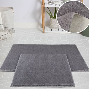 Berroni Peluş 2 Li Klozet Takımı 60X100 - 50X60 Cm - Pudra