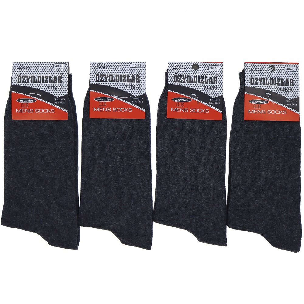 Özyıldızlar Erkek Düz Likralı Penye Soket Çorap