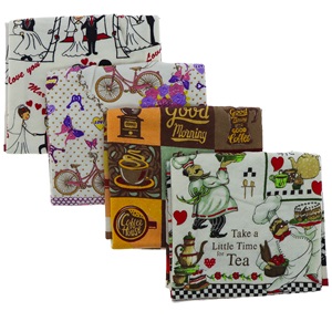 Melih Tekstil Desenli Havlulu Mutfak Önlüğü