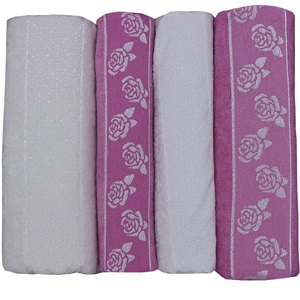 Resina Tekli Nakışlı Havlu Set