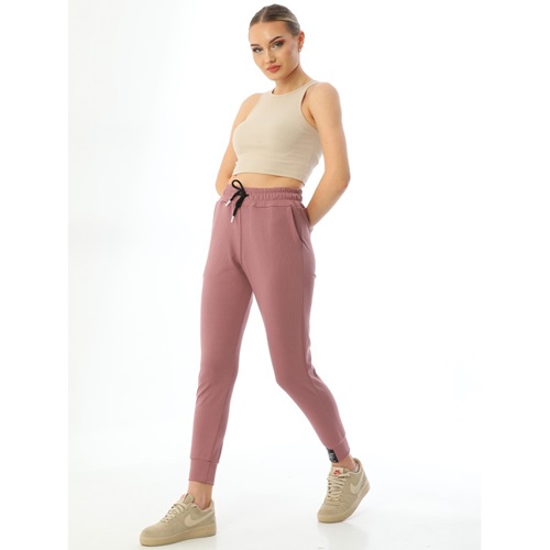 Vogsing 387 Bayan Fitilli Cepli Eşofman - Gül Kurusu - S