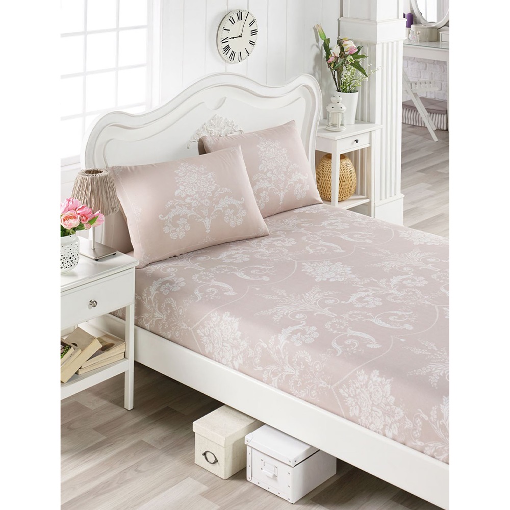 Melisa Desenli Battal Lastikli Çarşaf 180X200 CM - Karışık Renk