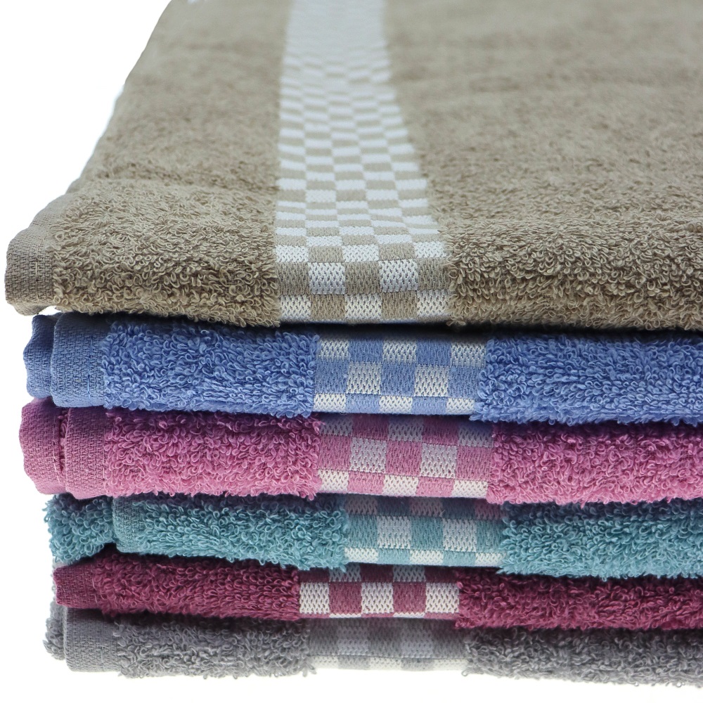 Goncagül 90X150 cm Damalı Banyo Havlusu