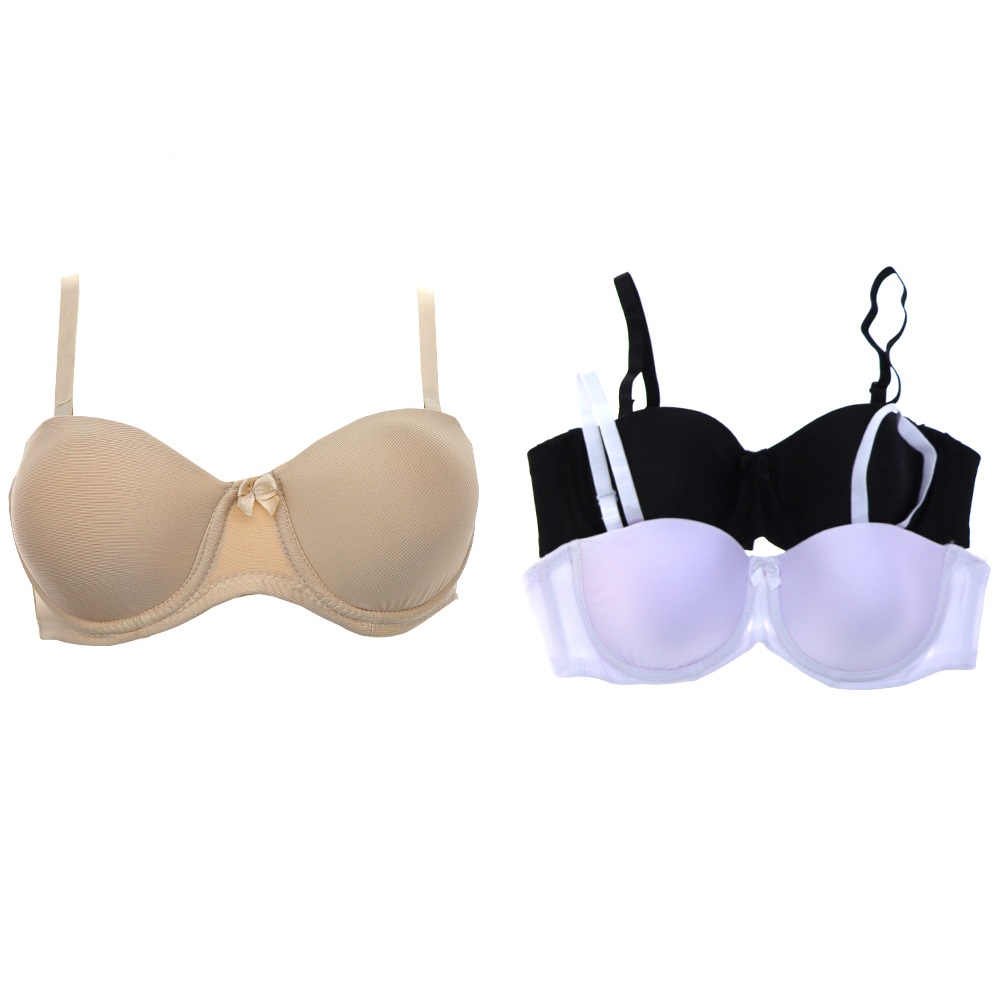 Billiza 1011 Bayan Desteksiz Straplez Sütyen - Ten - 85-90-95