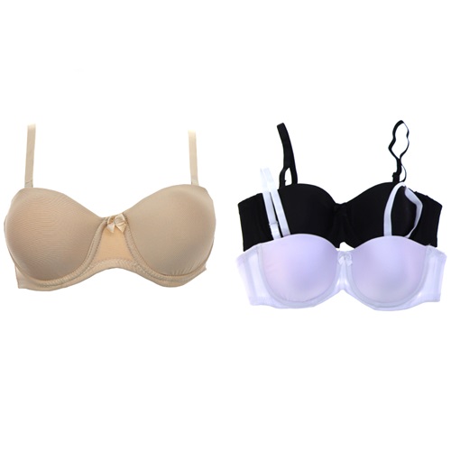 Billiza 1011 Bayan Desteksiz Straplez Sütyen - Ten - 85-90-95