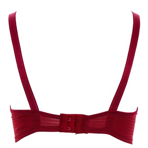 Billiza 2240 Bayan Destekli Yarım Kulaklı Şeffaf Sütyen 75-90 - Bordo - 75-80-85-90