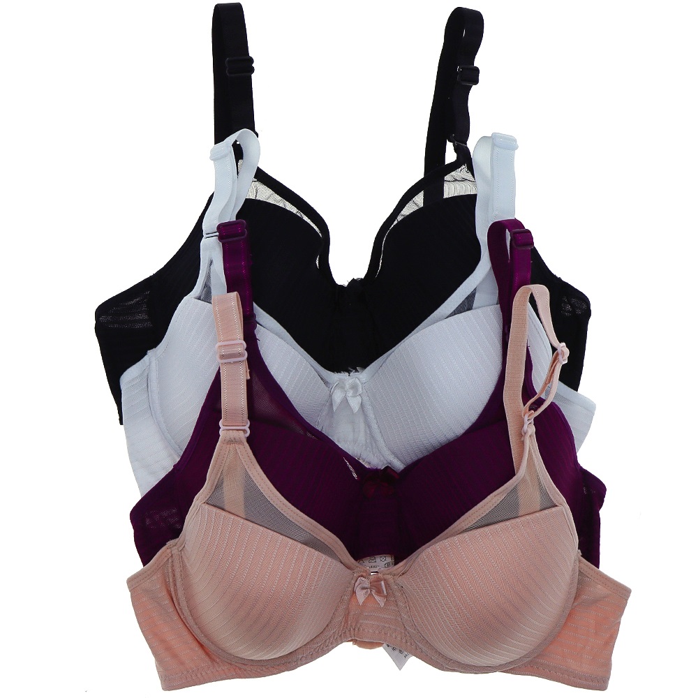 Billiza 2240 Bayan Destekli Yarım Kulaklı Şeffaf Sütyen 75-90 - Bordo - 75-80-85-90