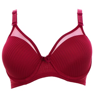 Billiza 2240 Bayan Destekli Yarım Kulaklı Şeffaf Sütyen 75-90 - Bordo - 75-80-85-90