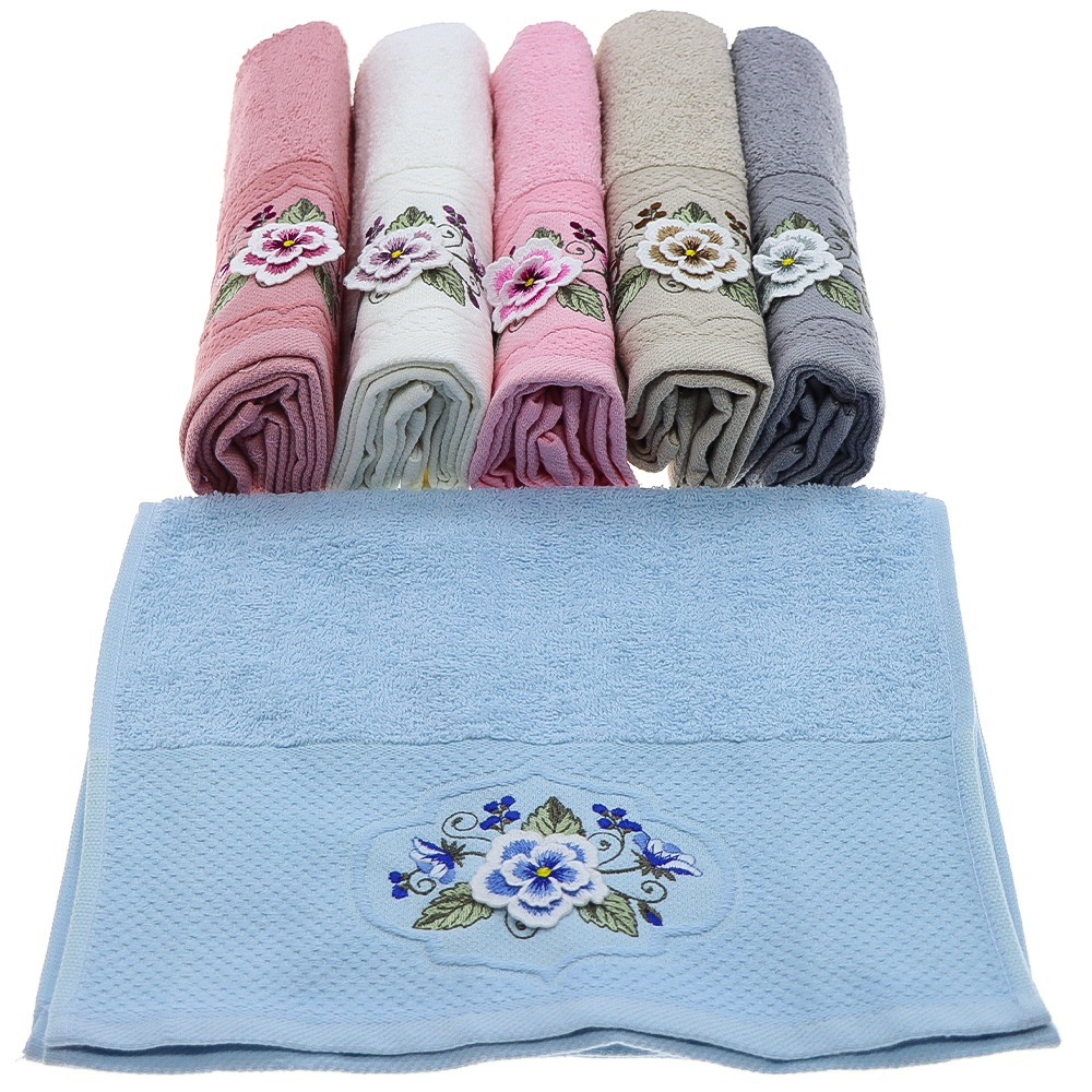 Yoncagül 30x50 cm 3 D Bukle Nakışlı Mutfak Havlusu