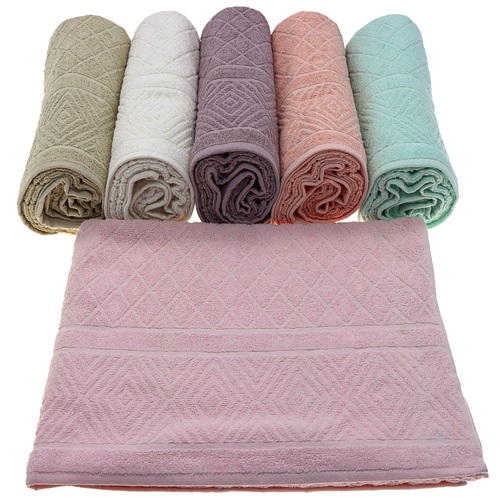 İfh Jakarlı Piramit Banyo Havlusu 100x150 Cm