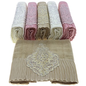 İfh Bukle Kadife Pliseli El Yüz Havlusu 50x90 cm