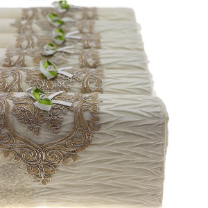 İfh Bukle Kadife Pliseli El Yüz Havlusu 50x90 cm