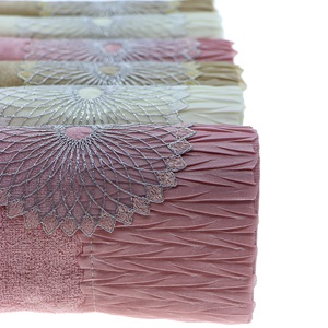 İfh Bukle Kadife Pliseli El Yüz Havlusu 50x90 cm