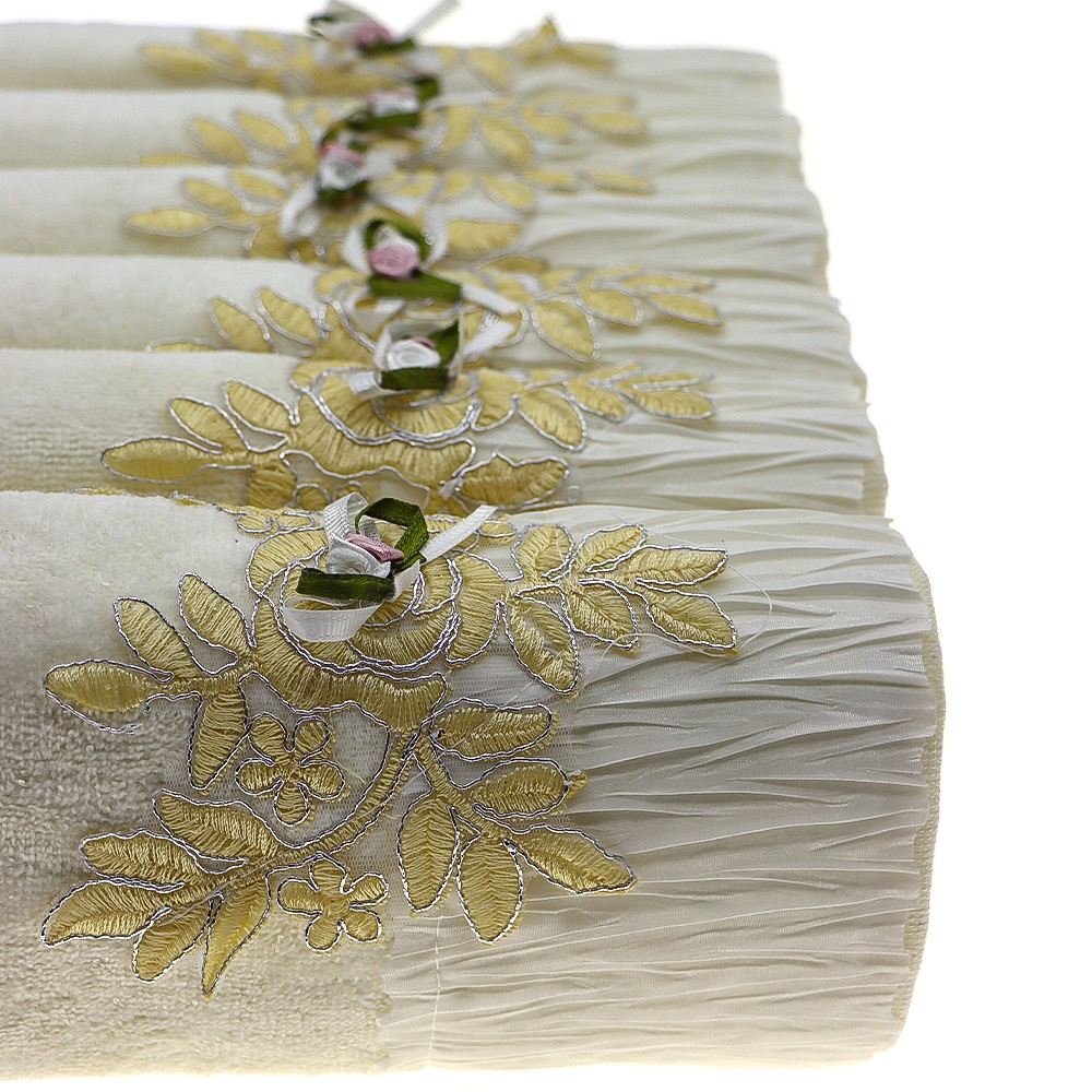 İfh Bukle Kadife Pliseli El Yüz Havlusu 50x90 cm