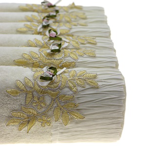 İfh Bukle Kadife Pliseli El Yüz Havlusu 50x90 cm