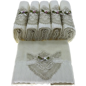 İfh Bukle Kadife Pliseli El Yüz Havlusu 50x90 cm