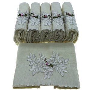 İfh Bukle Kadife Pliseli El Yüz Havlusu 50x90 cm