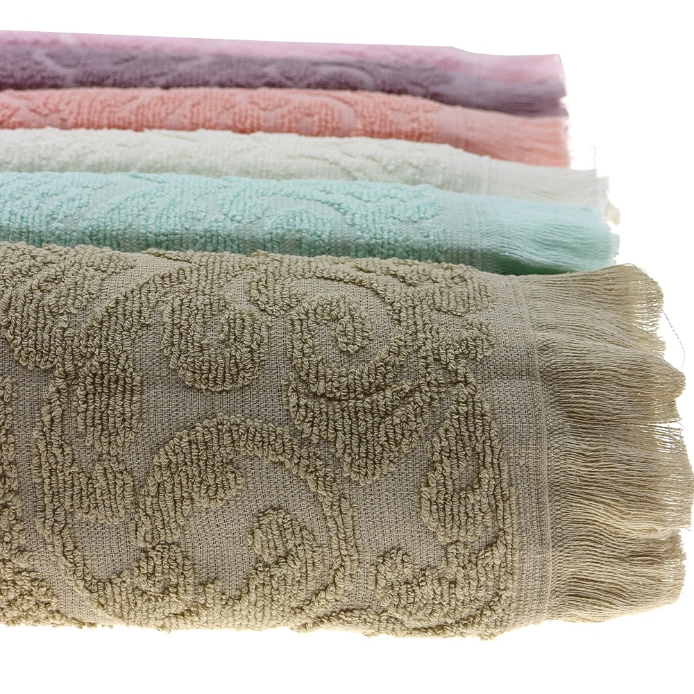 İfh 2500 Jakarlı Saçaklı El Yüz Havlusu 50x90 cm