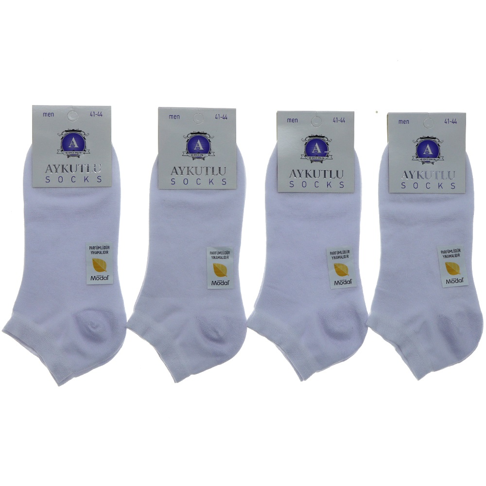 Aykutlu Erkek Modal Likralı Dikişsiz Parfümlü Mevsimlik Patik Çorap