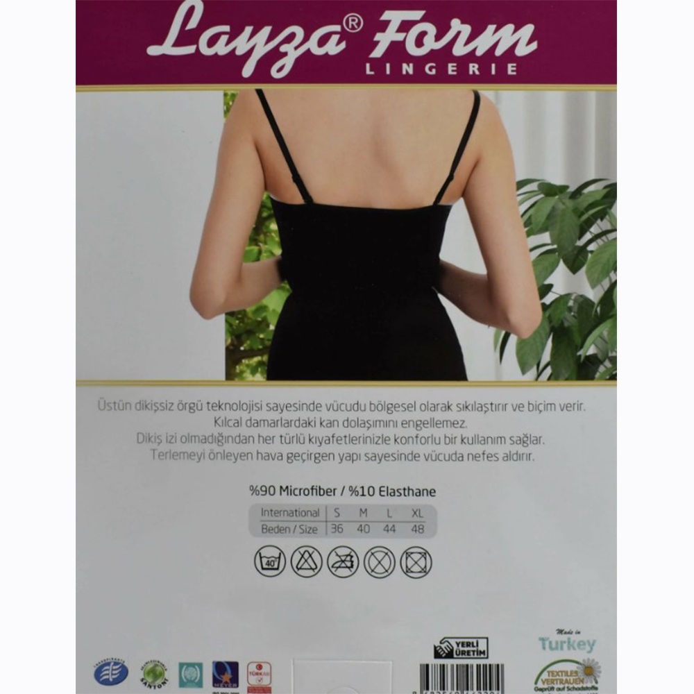 Layza Form Bayan 15010 Agraflı Askılı Toparlayıcı Atlet