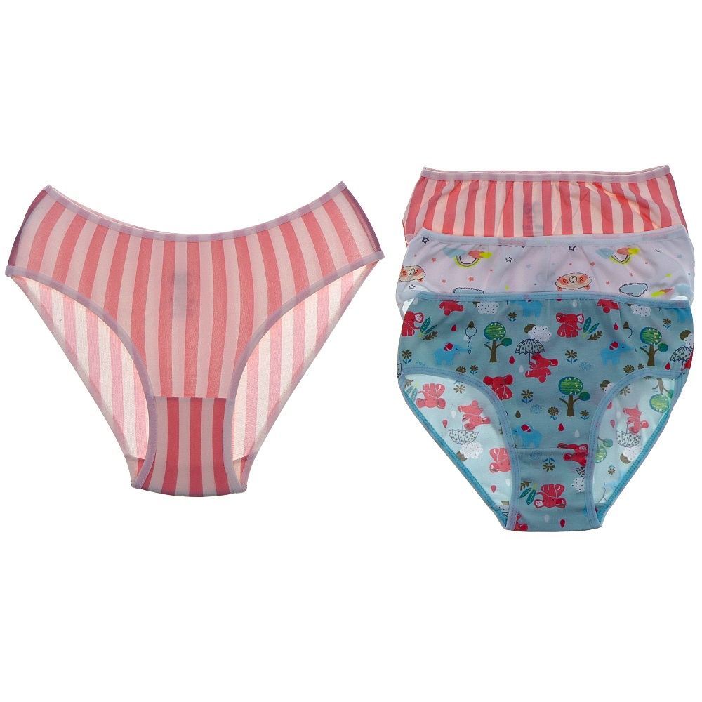 G Ç Collection Kız Çocuk Desenli Penye Bikini Külot