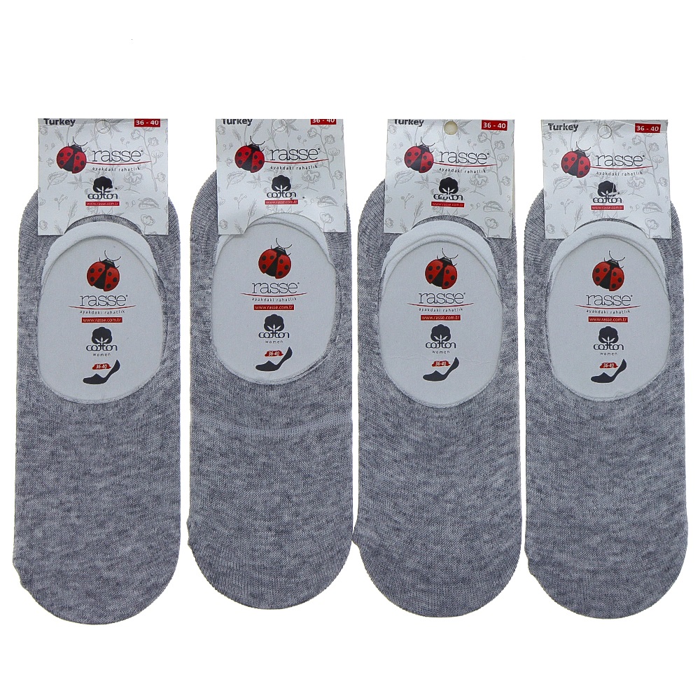 Rasse 5872 Bayan Cotton Uzun Babet Çorap - Lacivert