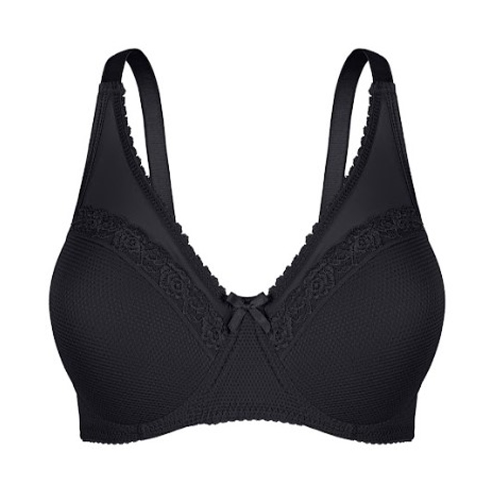 Aysemin ER-5085 C Bayan Desteksiz Tül Detaylı Sütyen 85-105 - Siyah - 85-90-95-100-105