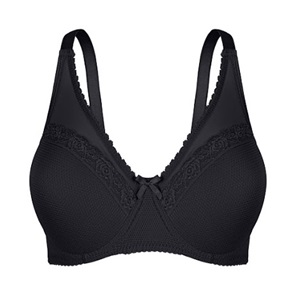 Aysemin ER-5085 C Bayan Desteksiz Tül Detaylı Sütyen 85-105 - Siyah - 85-90-95-100-105