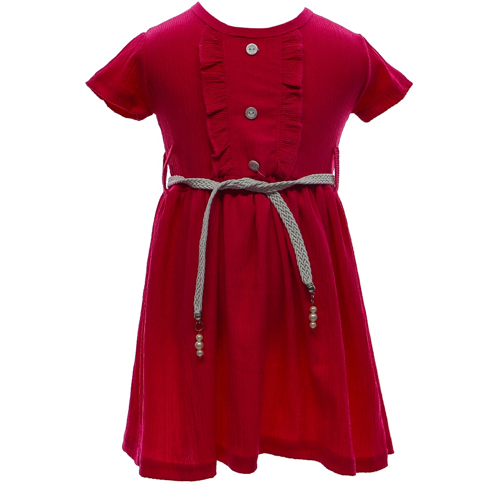 Leydi Lina 335 Kız Çocuk İnci Kemerli Elbise 1-3 Yaş