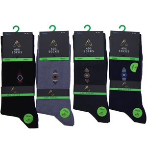 Adg 0018 Erkek Bambu Dikişsiz Likralı Soket Çorap