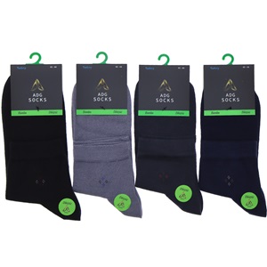 Adg 0017 Erkek Bambu Dikişsiz Likralı Yarım Konç Patik Çorap