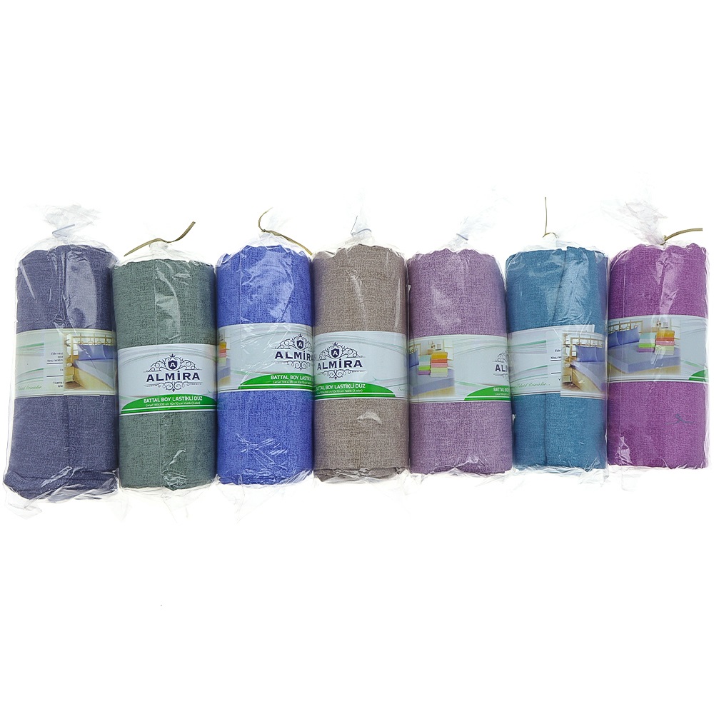 Almira Lastikli Düz Battal Çarşaf Takımı 180x200 Cm