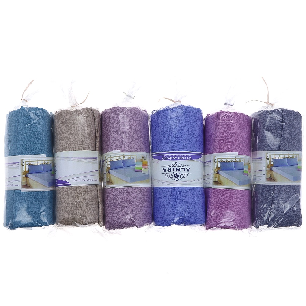 Almira Lastikli Düz Çift Kişilik Çarşaf Takımı 160x200cm