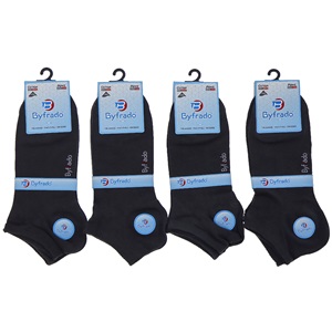 By Frado 9550 Erkek Penye Likralı Dikişsiz Takviyeli Yıkanmış Patik Çorap - Lacivert