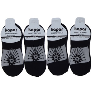 Kapar 0180 Bayan Tül İran Babet Çorap - Siyah - PAKET İÇİ TEK RENK