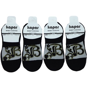 Kapar 0180 Bayan Tül İran Babet Çorap - Siyah - PAKET İÇİ TEK RENK