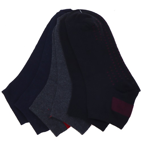 Beybox Erkek Likralı Uzun Konç Kuşaklı 3Lü Patik Çorap (24 Lü) - Karışık Renk