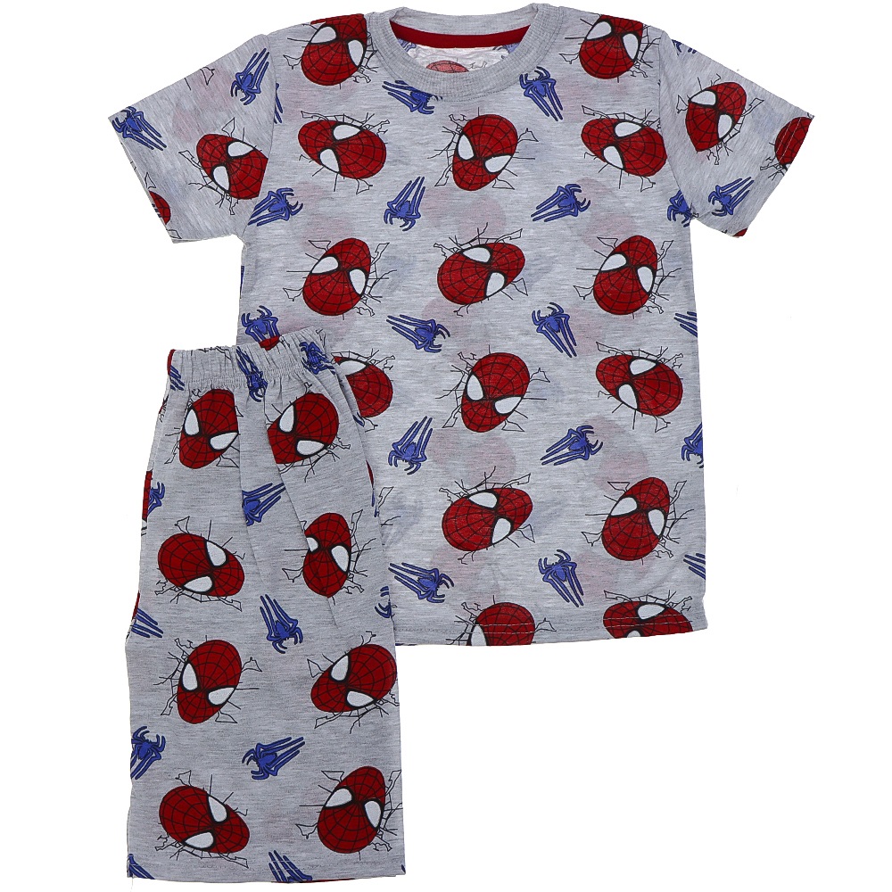 Turgut 0202-0233 Çocuk Spıderman Bas Penye Şortlu Takımı 3-10 Yaş