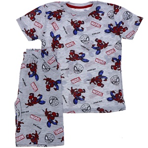Turgut 0202-0233 Çocuk Spıderman Bas Penye Şortlu Takımı 3-10 Yaş