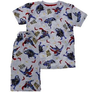 Turgut 0202-0233 Çocuk Batman Bas Penye Şortlu Takımı 3-10 Yaş