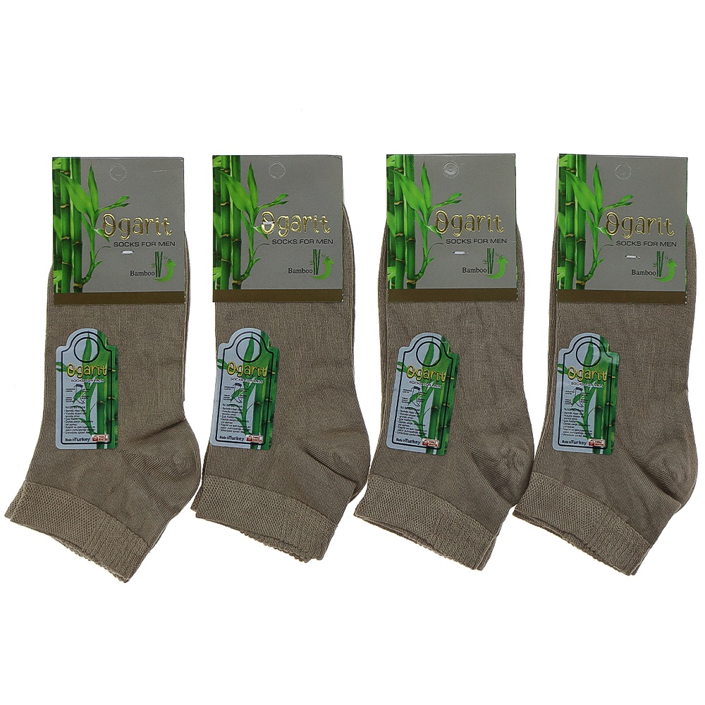 Ogarit Erkek Bambu Likralı Dikişsiz Patik Çorap