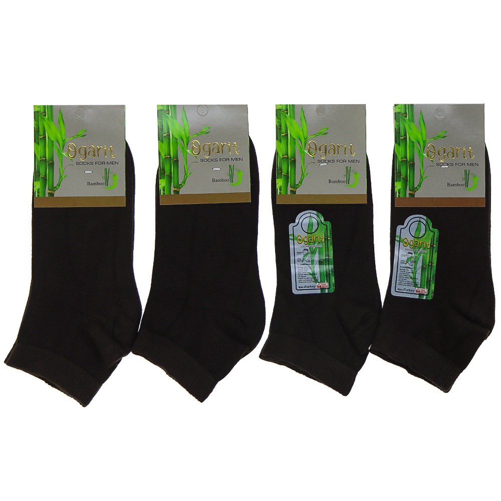 Ogarit Erkek Bambu Likralı Dikişsiz Patik Çorap