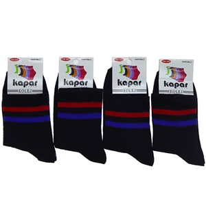 Kapar 0021 Bayan Likralı Desenli Kolej Çorap