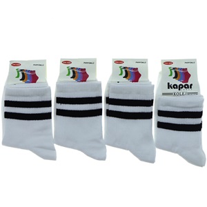 Kapar 0021 Bayan Likralı Desenli Kolej Çorap