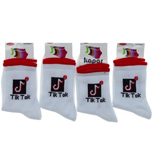 Kapar 0021 Bayan Likralı Desenli Kolej Çorap